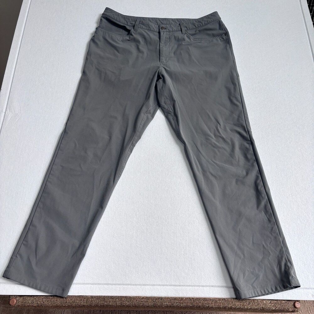 Lululemon ABC Pant Classic Mens 38 Gray Performance Warpstreme Golf Work